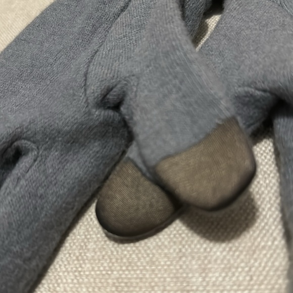 NWT GH Bass & Co. Wool Gloves-Heather Gray-Ruffle Detail - Picture 8 of 15